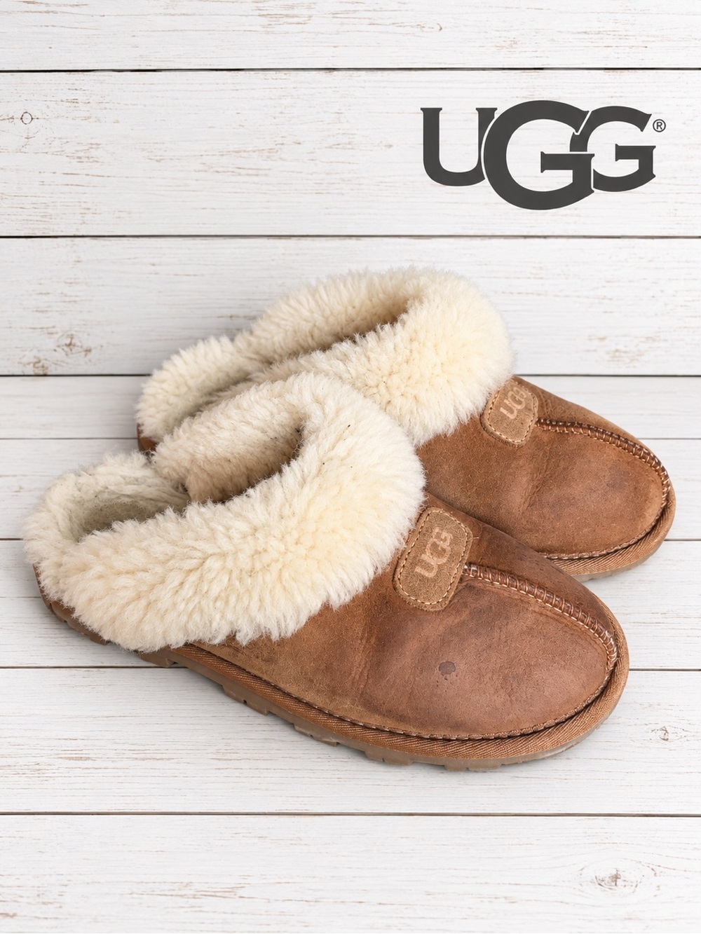 UGG Women’s Chestnut Sheepskin Clog Slippers - Chestnut